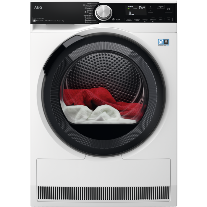Asciugatrice AEG TR9T94ABS Classe C 9 kg Serie 9000 3D Scan AbsoluteCare Plus ProSteam®