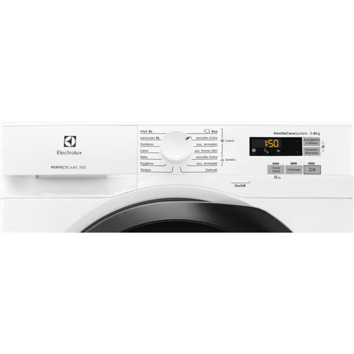 Asciugatrice Electrolux EW7H583B 8KG Classe C Pompa di calore PerfectCare