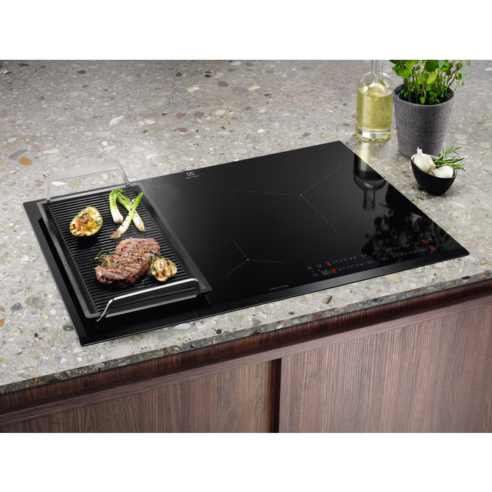 Piano cottura Electrolux LIL83441 Serie 600 Bridge – 80 cm, 4 zone, Induzione, Hob2Hood®, SliderTouch