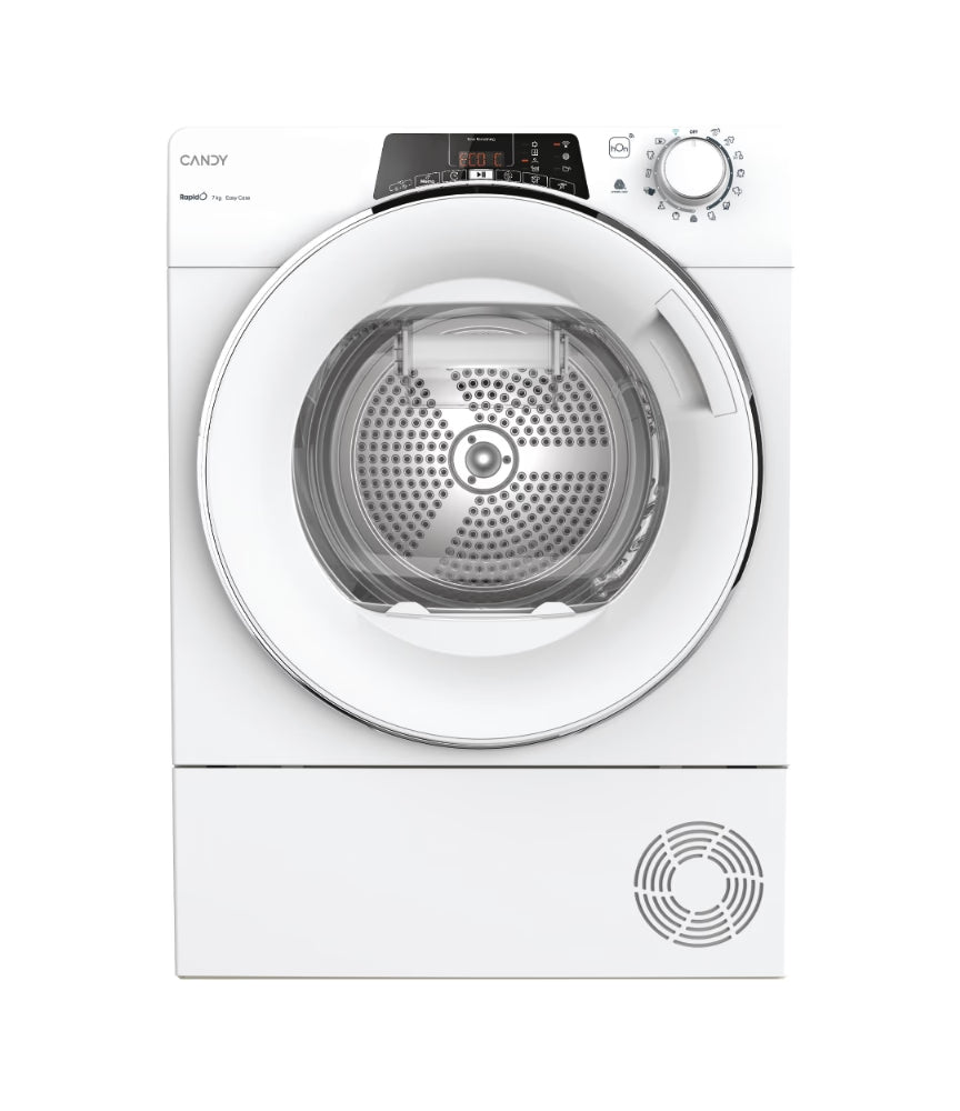 Asciugatrice Candy RO4H7A2TCEX-S Pompa di Calore Slim 7kg Classe E