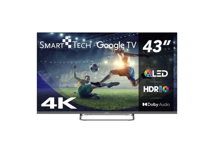 TV Smart Tech 43QG02V Google Tv 43" QLED 4K Quantum Dot