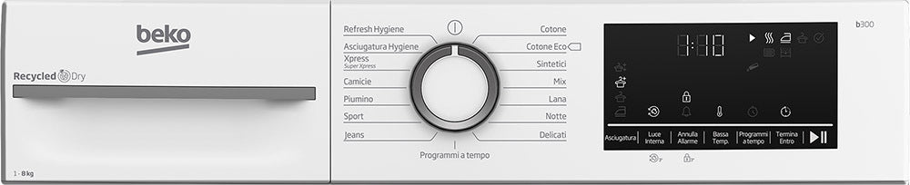 Asciugatrice Beko BMT481WI_IT Capacità 8KG Classe C Motore Inverter