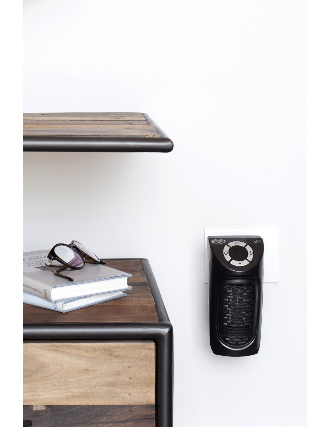 Termoventilatore Argo MIO a Infrarossi da Muro Colore Nero 350W