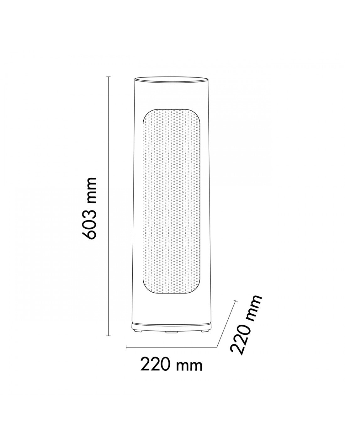 Stufa elettrica Argo MARGE Colore Nero 2000W con Ventilatore Bianco