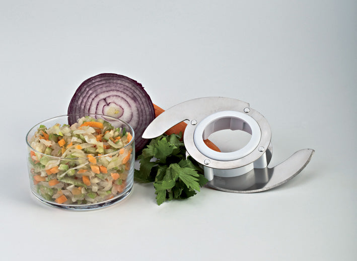 Robot Da Cucina Ariete 1769_ARIETE 2 Litri Set Accessori per Tritare, Affettare, Montare, Impastare, Emulsionare 500 Watt Colore Bianco