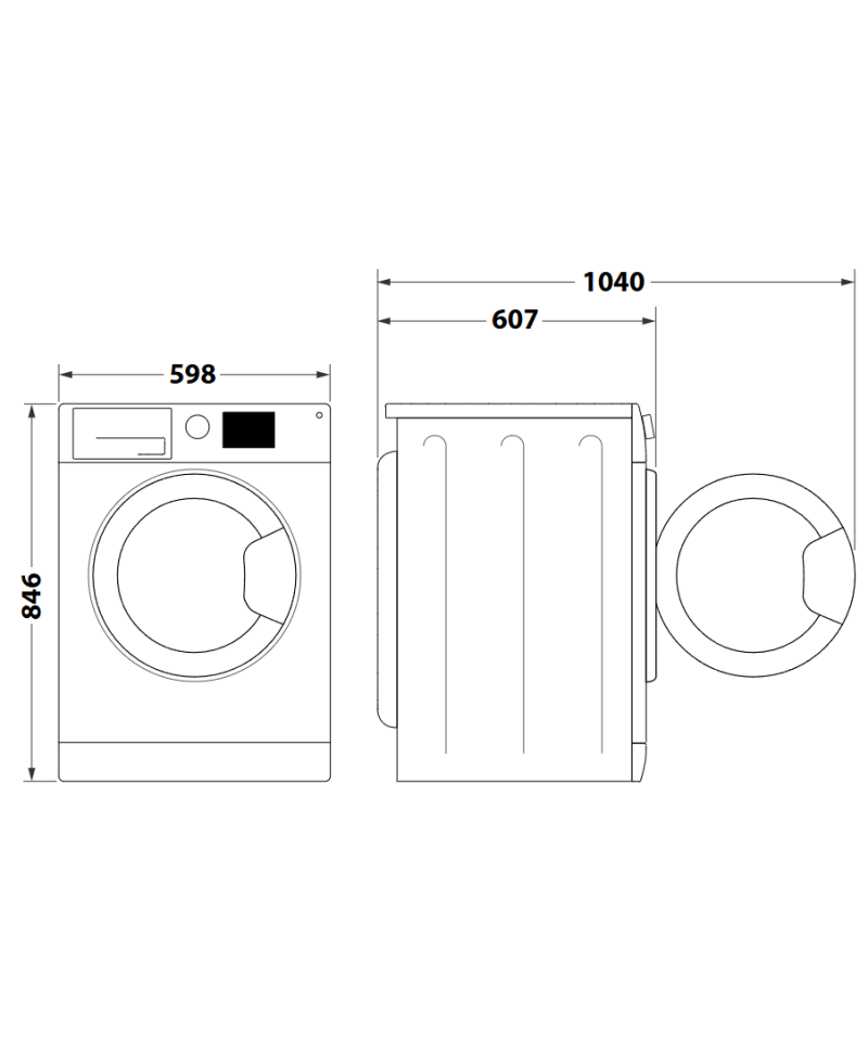 Asciugatrice Indesit CYD93DWWIT Capacità 9 Kg Classe Energetica E