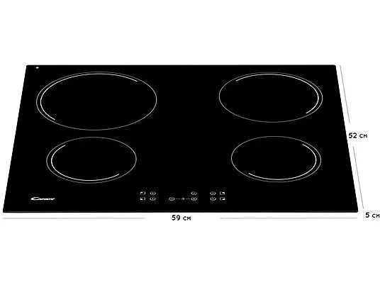 Piano Cottura Candy Vetroceramica CH64XB 4 zone cottura