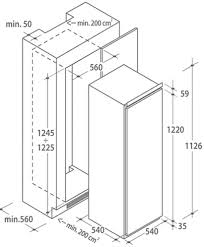 Frigorifero Candy CIO 225 EE/N Monoporta Incasso Classe E