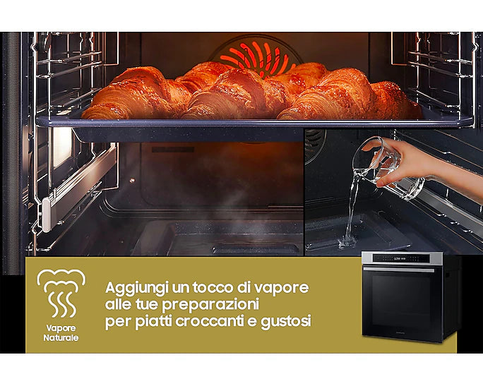 Forno Samsung NV7B4040VBS Da Incasso Classe A+ Multifunzione Vapore 76L Wifi Inox