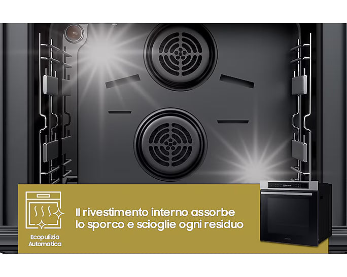 Forno Samsung NV7B4040VBS Da Incasso Classe A+ Multifunzione Vapore 76L Wifi Inox