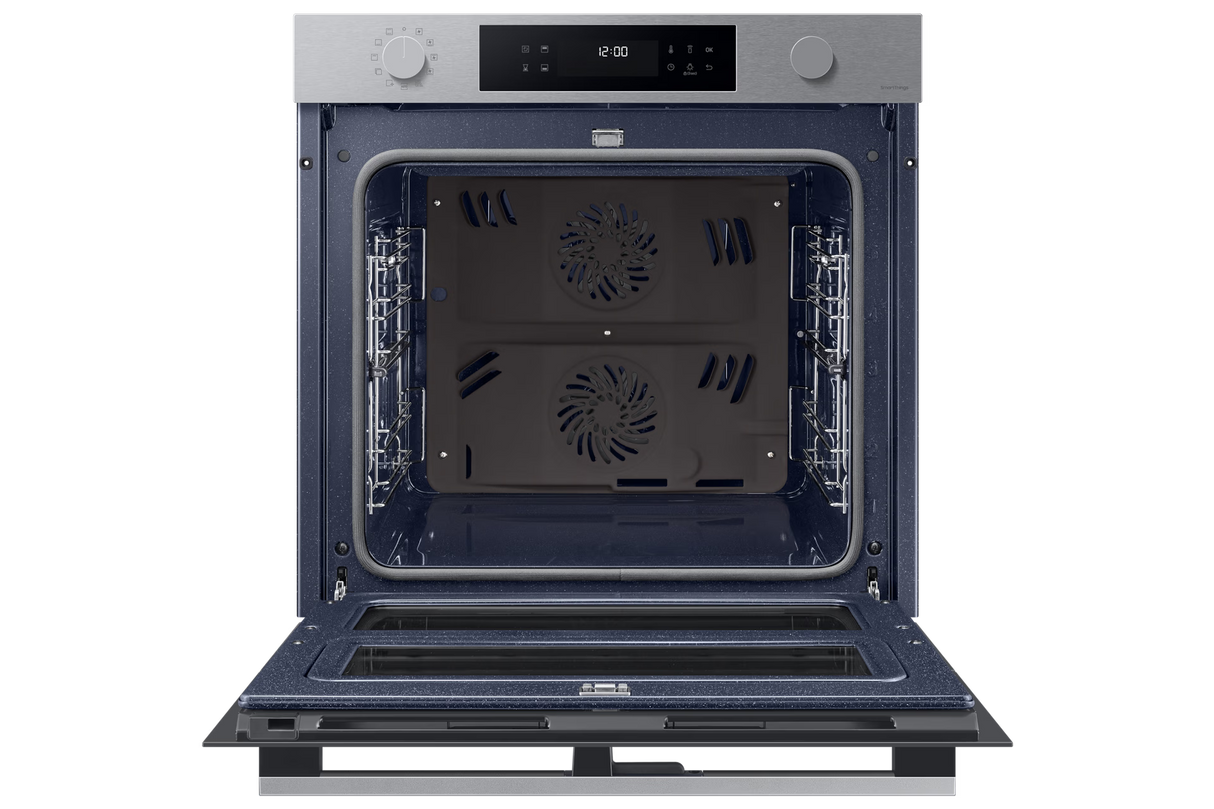 Forno Samsung NV7B45403BS Dual Cook Flex™ – 76L, Classe A+, doppia cavità, vapore naturale, Air Sous Vide, Wi-Fi integrato