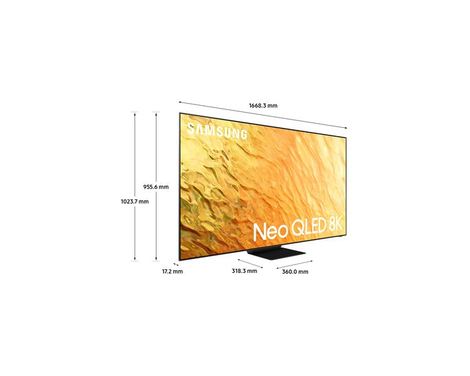 Smart TV Samsung QE75QN800BTXZT Neo QLED 8K 75" Serie 8 Classe G