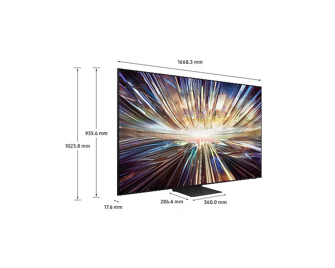 TV Samsung QE75QN800DTXZT 75" QLED Smart Processore NQ8 AI Gen2 Upscaling AI 8K