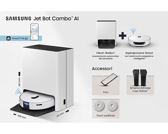 Aspirapolvere Robot Samsung VR7MD97714G/WA No Sacco