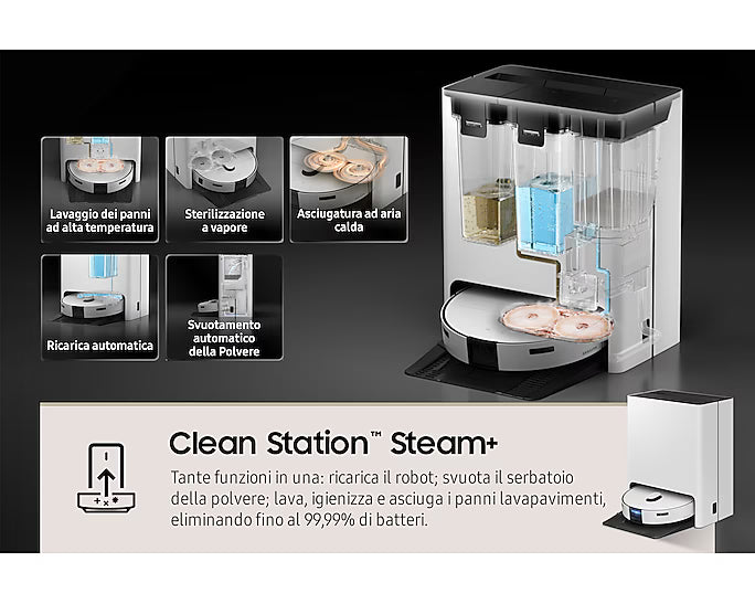 Aspirapolvere Robot Samsung VR7MD97714G/WA No Sacco