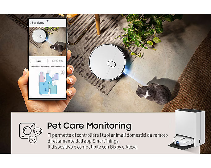 Aspirapolvere Robot Samsung VR7MD97714G/WA No Sacco