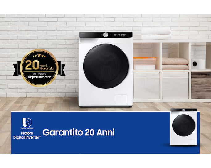 Lavasciuga Samsung WD11DG6B85BKU3 11/6 Kg Classe D Bianca