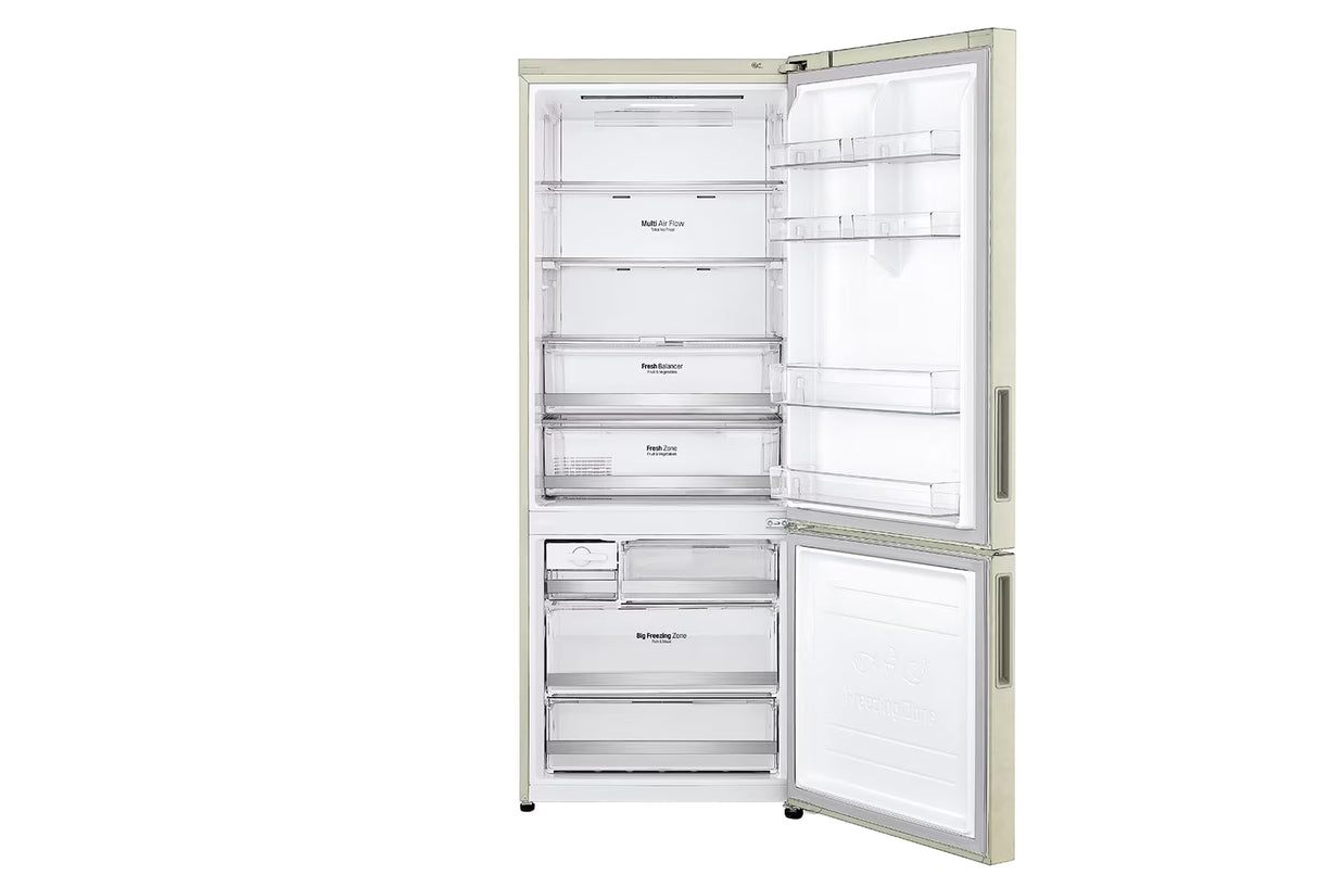 Frigorifero LG GBB567SECMN Libera installazione Classe E 462L No Frost Wifi Sabbia