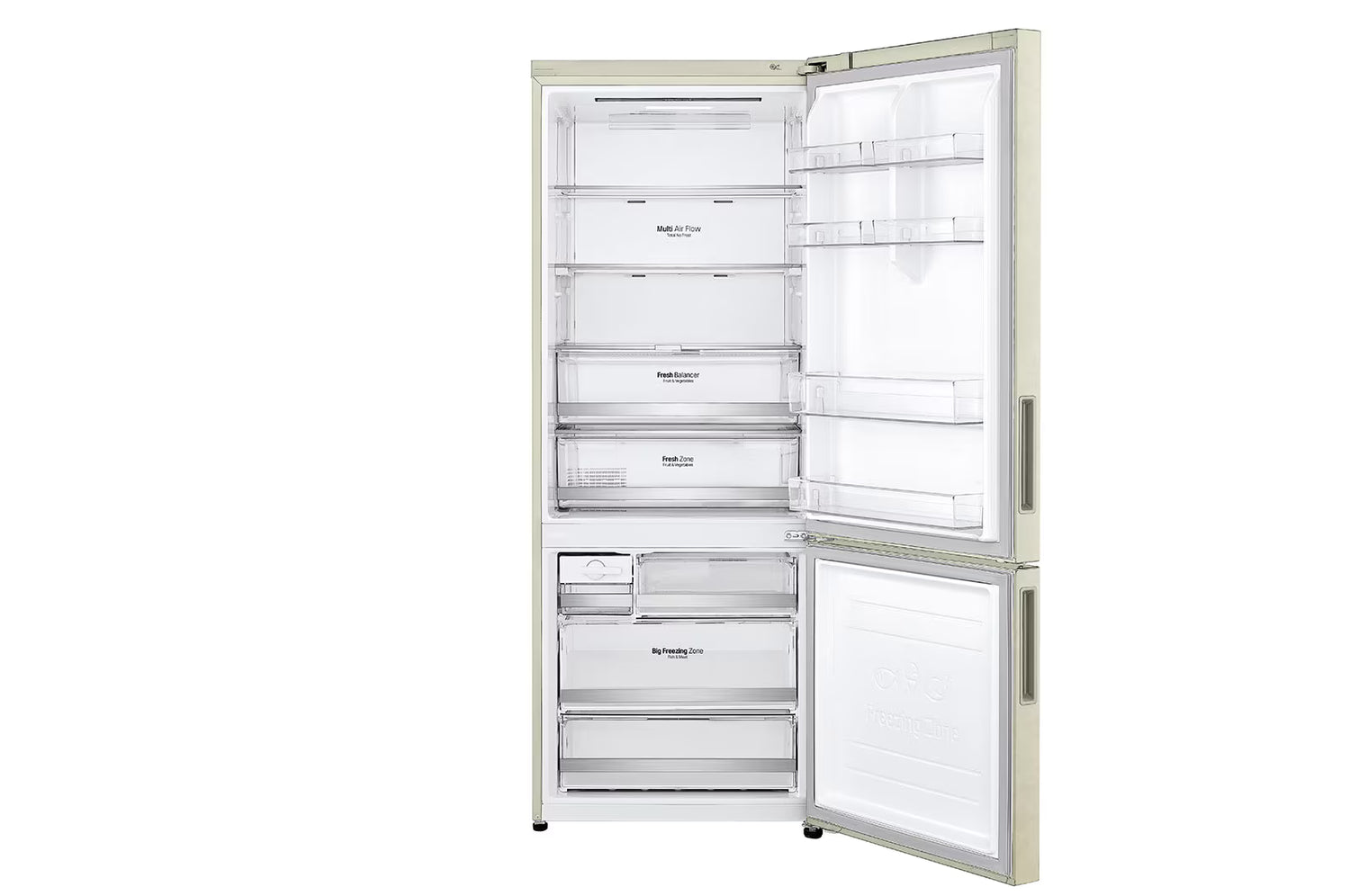 Frigorifero LG GBB567SECMN Libera installazione Classe E 462L No Frost Wifi Sabbia