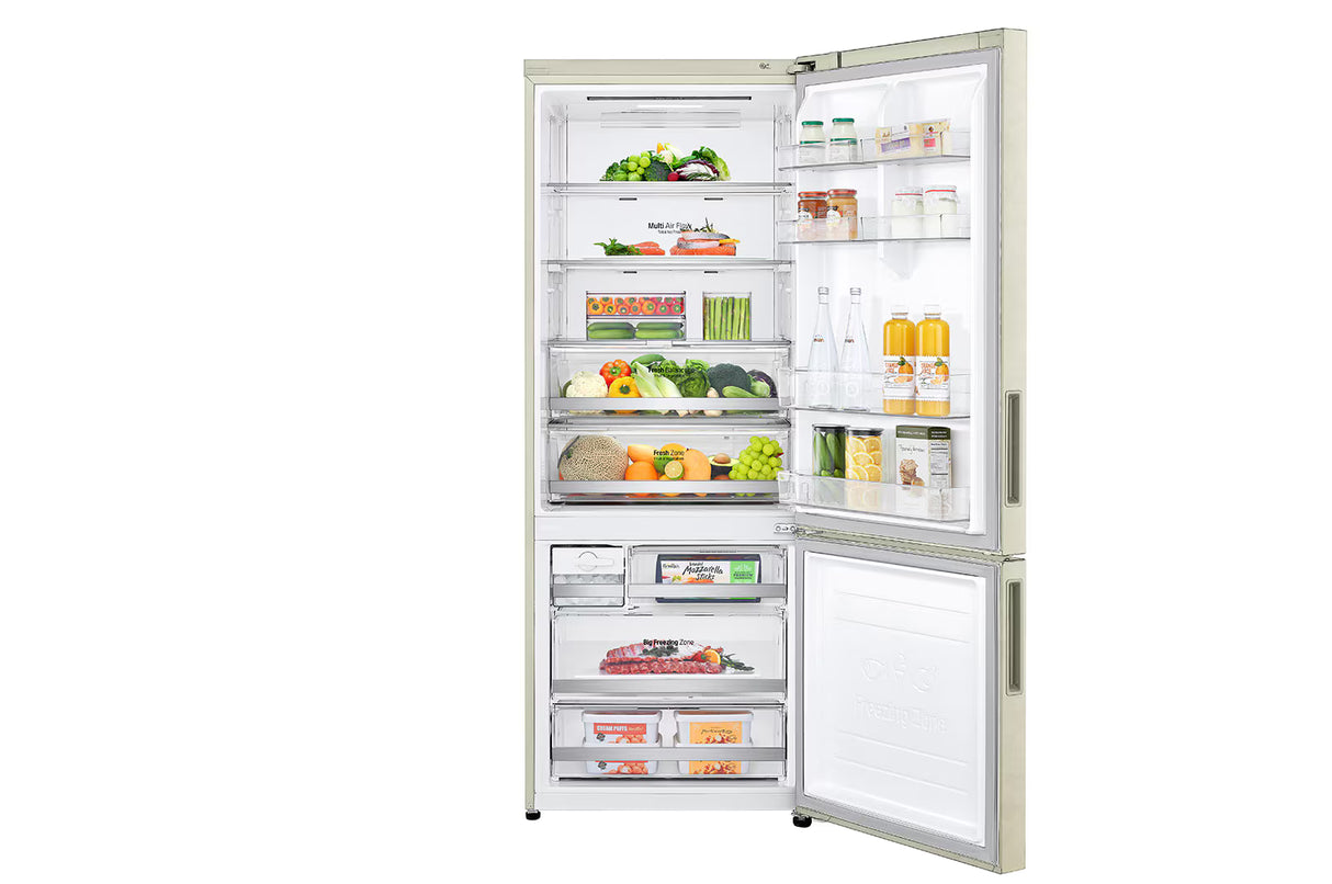 Frigorifero LG GBB567SECMN Libera installazione Classe E 462L No Frost Wifi Sabbia