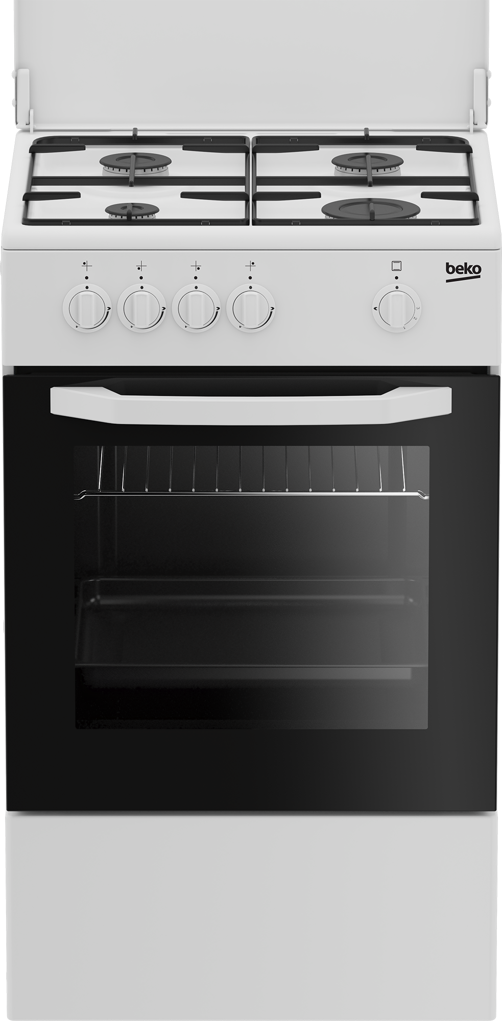 Cucina Beko CSG42009DW Forno A Gas 50X50 4 Fuochi Gas Classe A Colore Bianco Con Grill