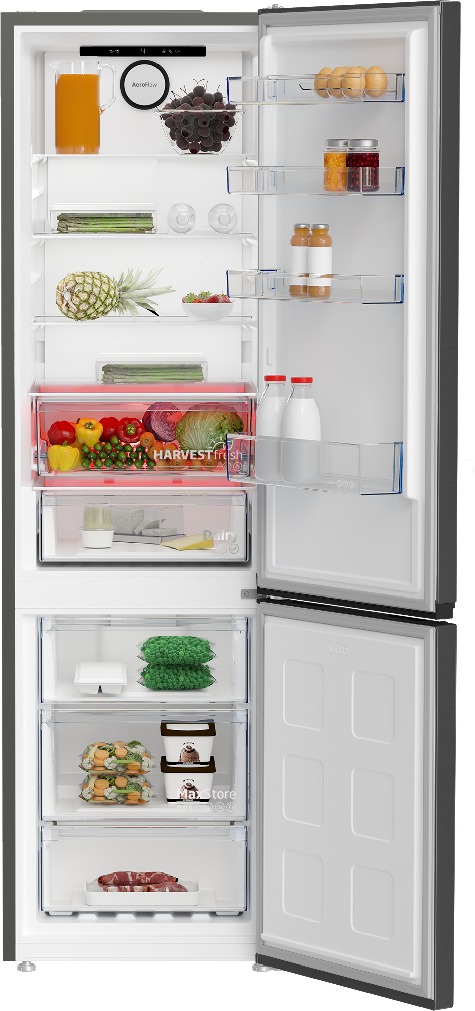 Frigorifero Beko B5XRCNA406HG Combinato Libera installazione Total No Frost Classe C Altezza 203 cm Finitura Grigio