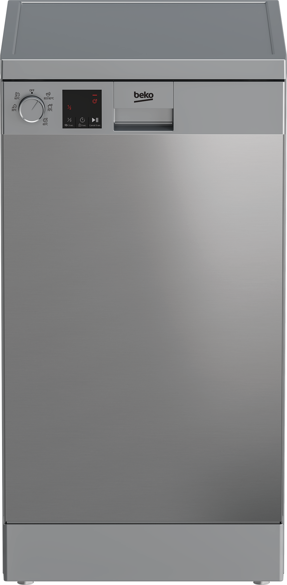 Lavastoviglie Beko DVS05024X Libera Installazione Slim 10 Coperti Larghezza 45 cm Classe E Inox
