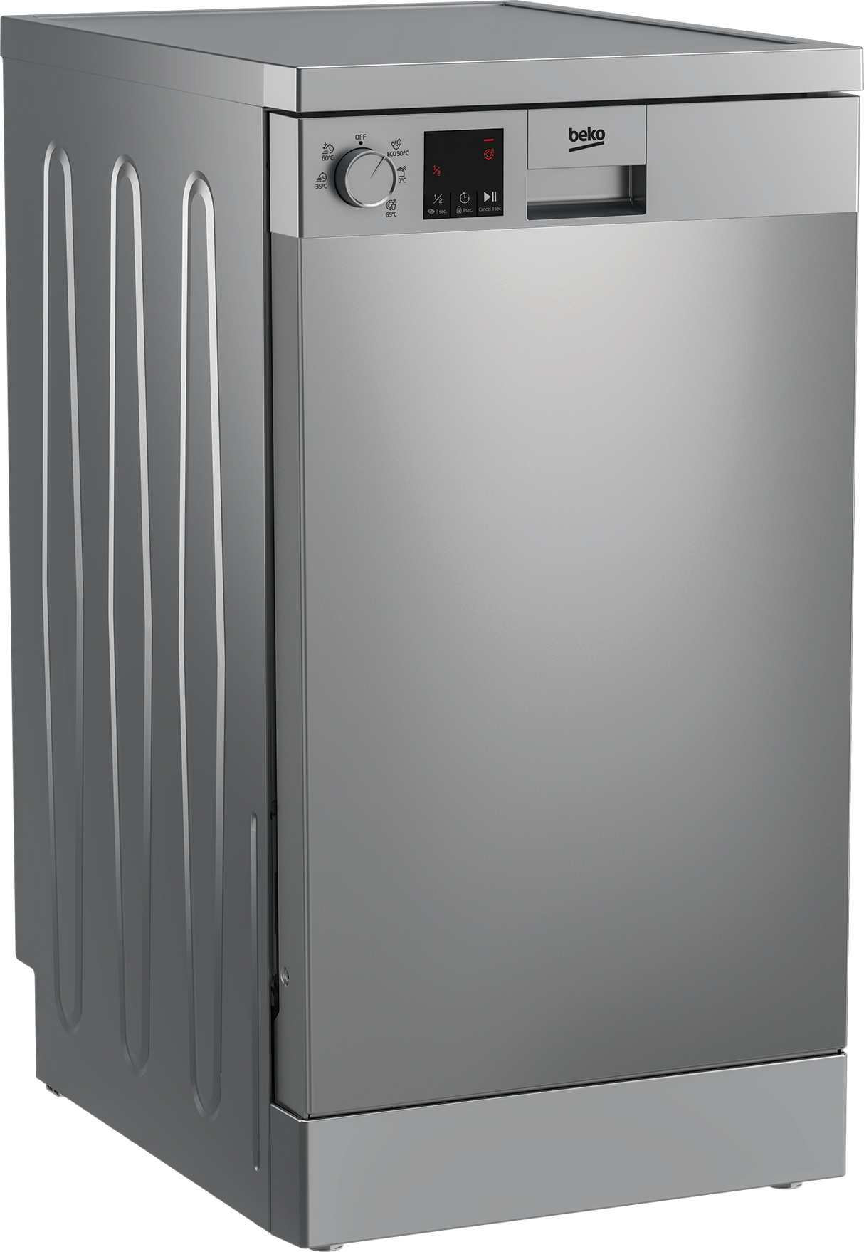 Lavastoviglie Beko DVS05024X Libera Installazione Slim 10 Coperti Larghezza 45 cm Classe E Inox