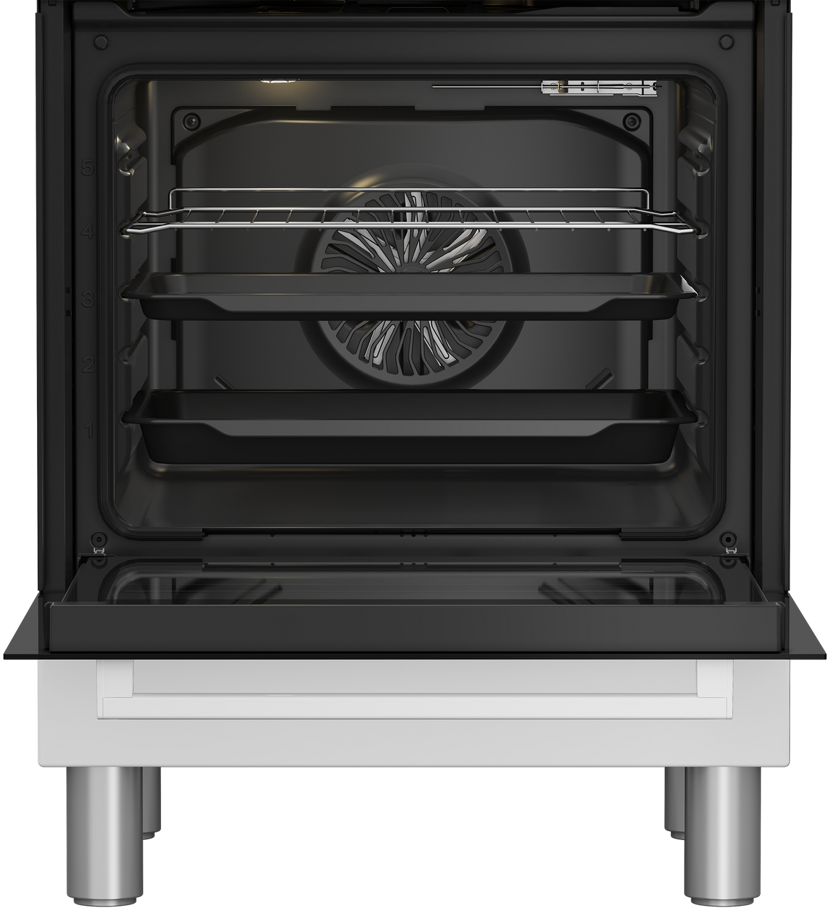 Cucina a Gas Beko FBE62310GW 4 Fuochi Forno Elettrico Ventilato Grill 60x60 cm Bianco