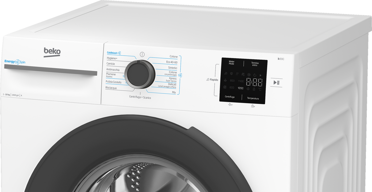 Lavatrice Beko BMWU31041A 10 Kg Classe A Profondità 58cm 1400 giri Inverter Bianco