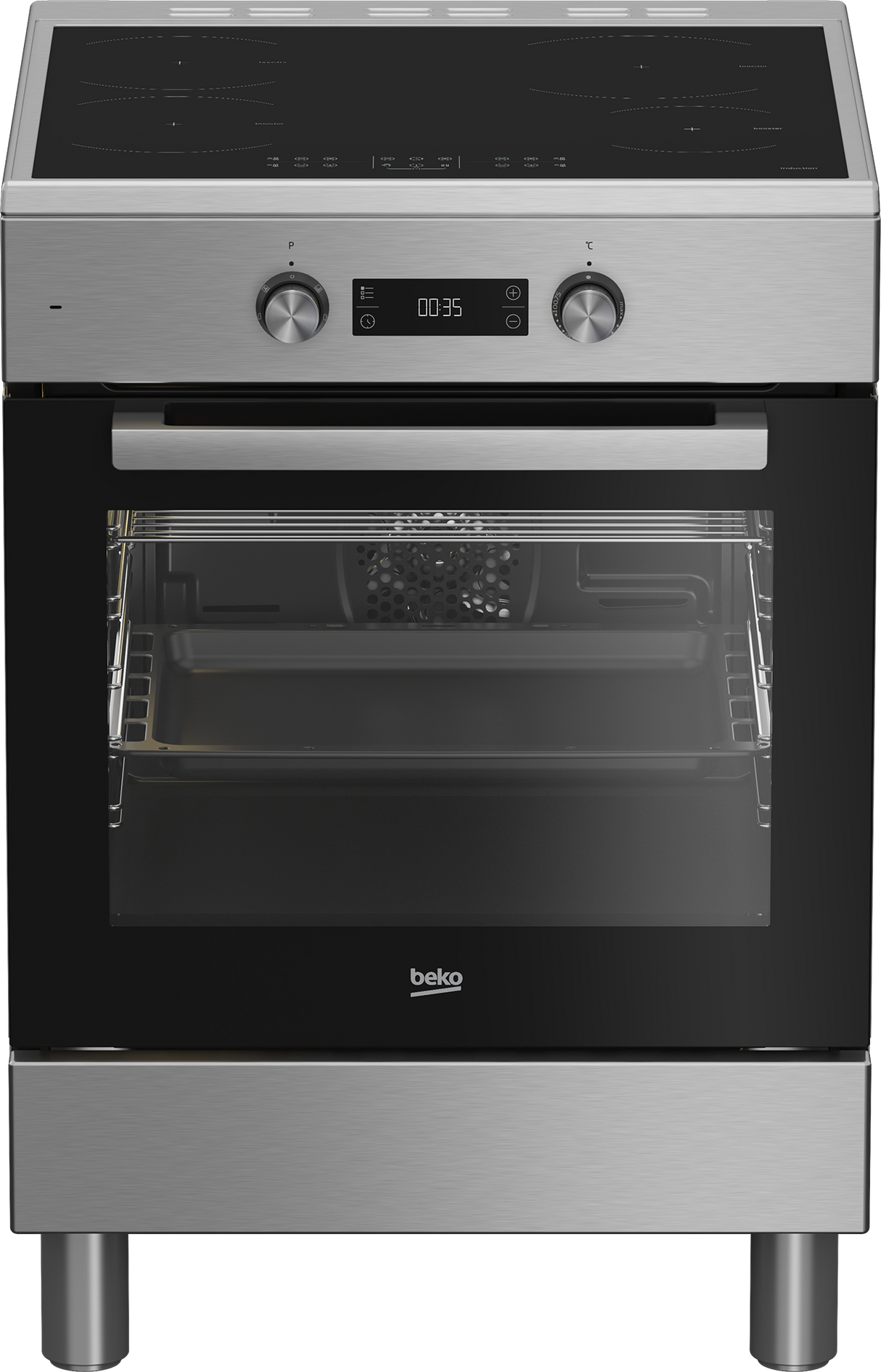 Cucina Beko FSE69300X 60X60 Piano Cottura Induzione Forno Elettrico Multifunzione Classe A
