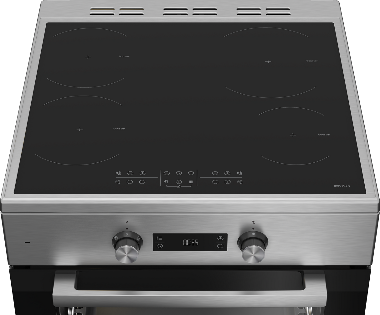 Cucina Beko FSE69300X 60X60 Piano Cottura Induzione Forno Elettrico Multifunzione Classe A