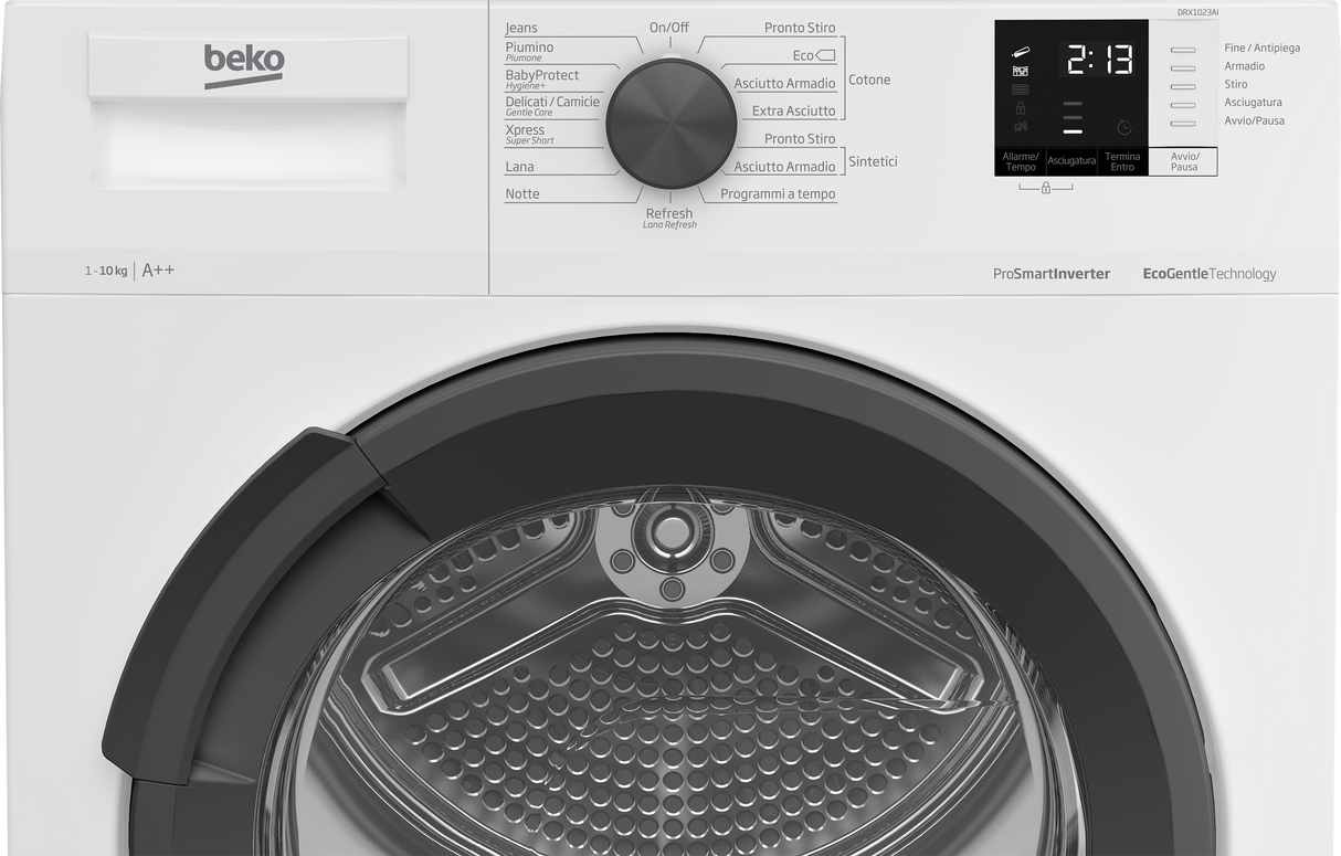 Asciugatrice Beko DRX1023AI Pompa di Calore 10KG Classe E Inverter Bianca