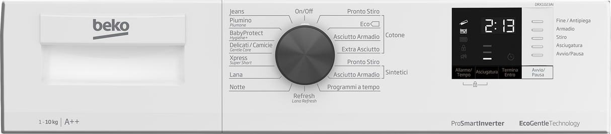 Asciugatrice Beko DRX1023AI Pompa di Calore 10KG Classe E Inverter Bianca