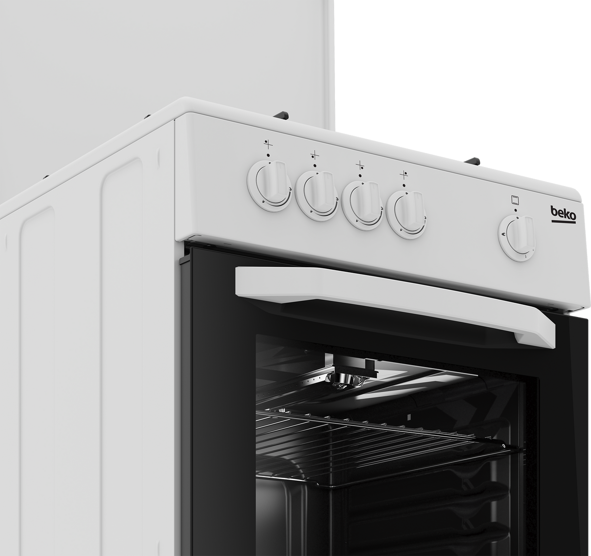 Cucina Beko CSG42009DW Forno A Gas 50X50 4 Fuochi Gas Classe A Colore Bianco Con Grill
