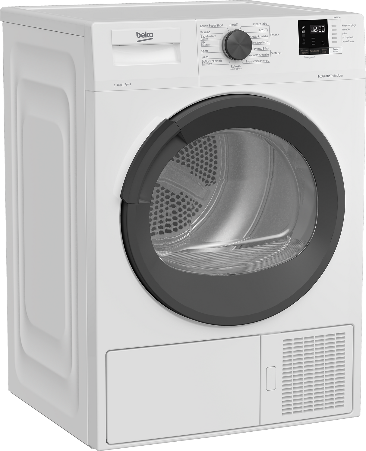 Asciugatrice Beko DRXS823A Slim Capacità 8 Kg Pompa Di Calore Classe E
