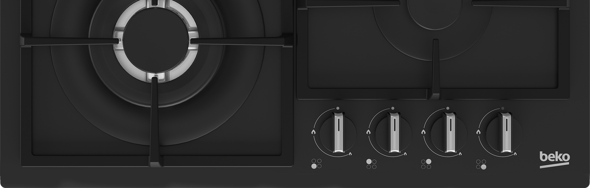 Piano Cottura A Gas Beko HIYG64225SBO 60Cm 3+1 Wok