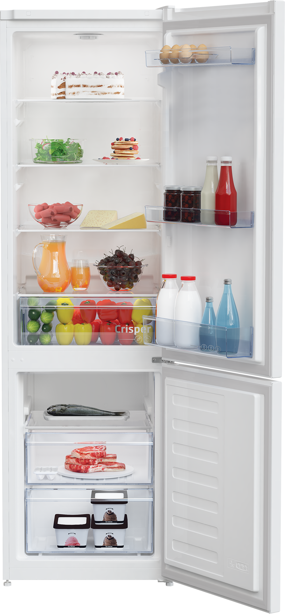 Frigorifero Beko RCSA300K40WN Combinato Classe E 291 Litri Statico Bianco