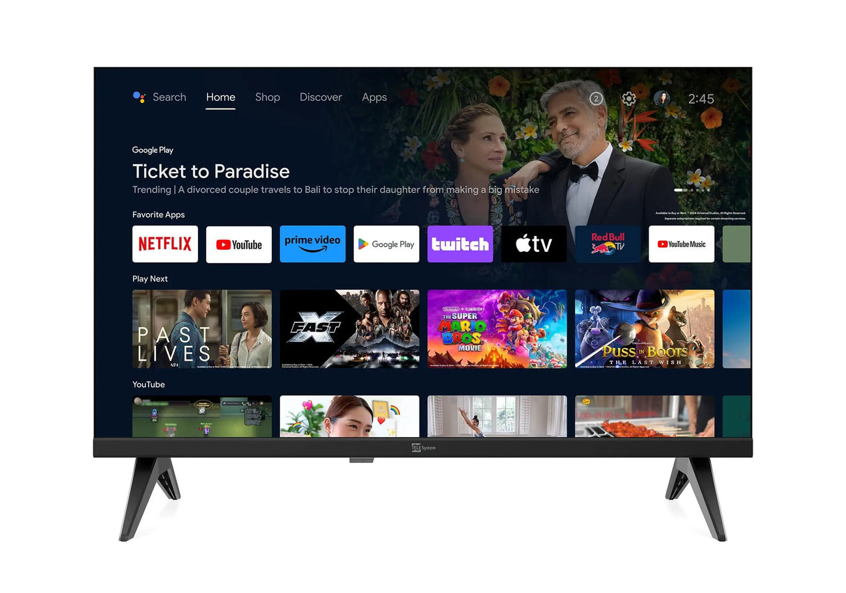 TV Telesystem SMG14 22" Android Smart TV LED FHD