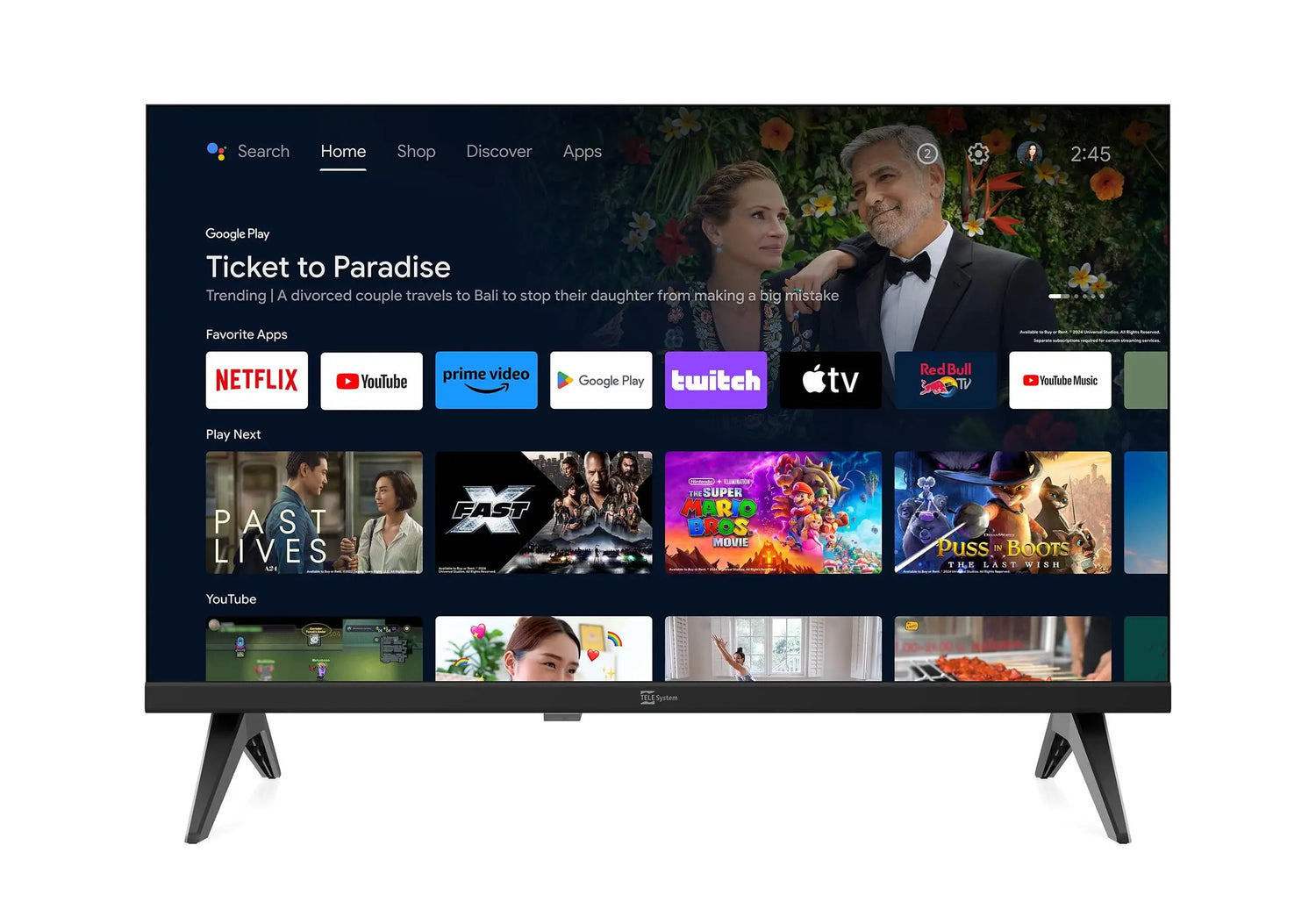 TV Telesystem SMG14 22" Android Smart TV LED FHD