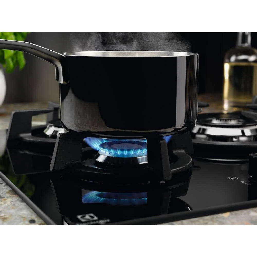 Piano Cottura A Gas Electrolux EGG75372K 75Cm 5 Fuochi Vetro Nero