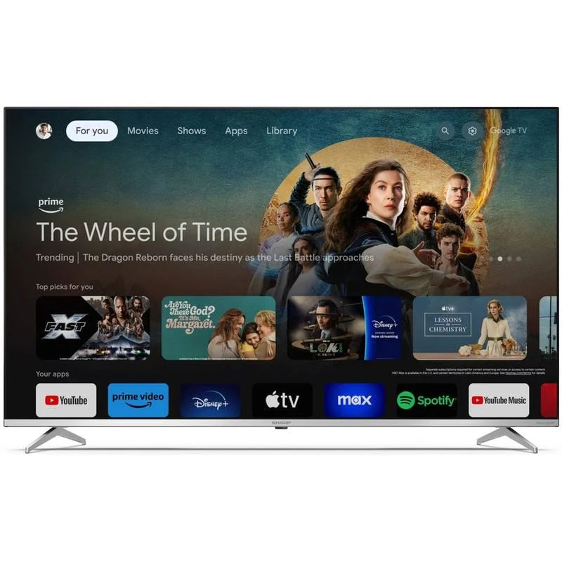 TV Sharp 50GP6265E QLED 4K 50" Google TV Ultra HD