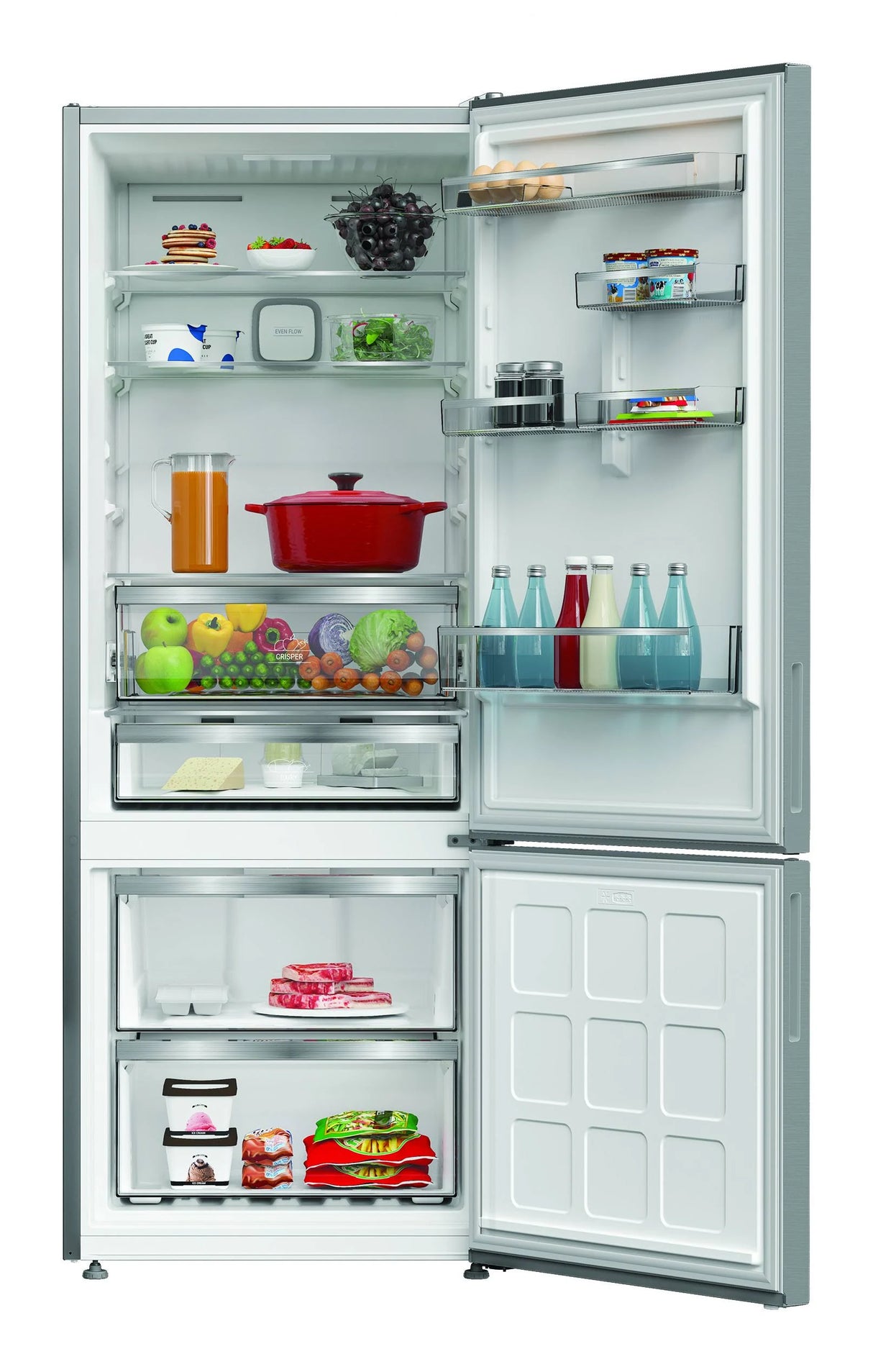 Frigorifero Hotpoint HPAK26472XP4E Combinato Total No Frost Acciaio Inox 475 Litri Classe E