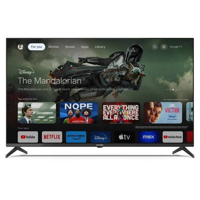 TV Sharp 50GL4260E Google TV 50" Ultra HD 4K Display LED