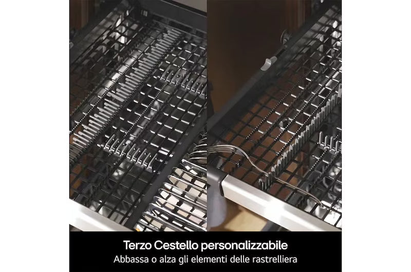 Lavastoviglie LG DF587HVS 14 coperti libera installazione Vapore Auto-apertura Wi-Fi 43 dB Classe A (-10%)
