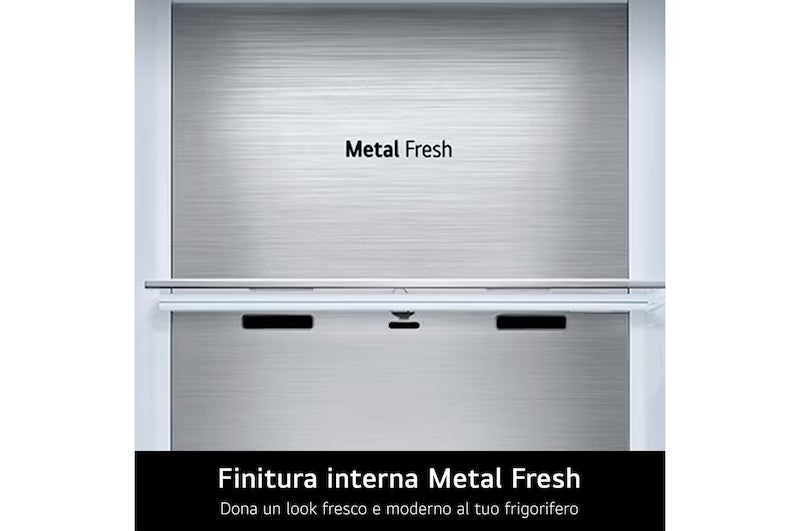 Frigorifero combinato LG GBBS726CPY 60 cm 375L AI Inverter Wi-Fi Metal Fresh Door Cooling Total No Frost Classe C