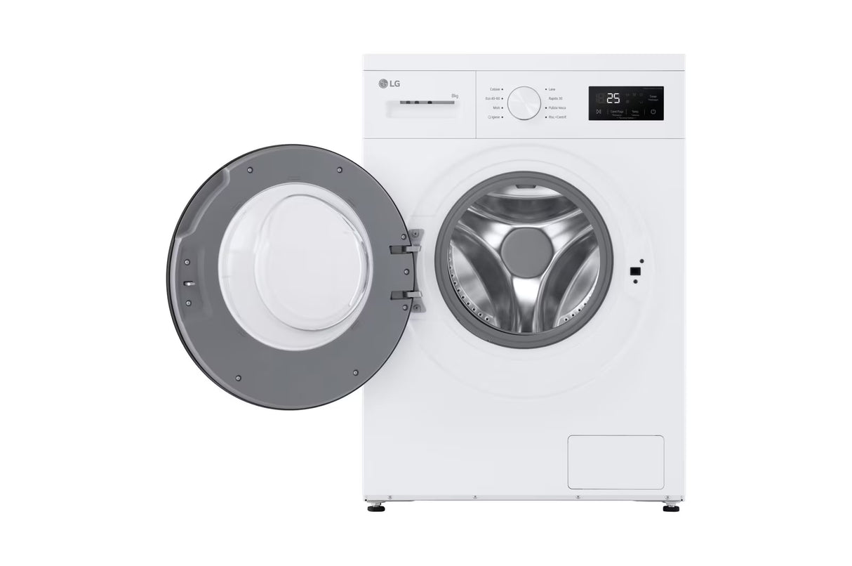 Lavatrice LG F4NA10S8NWK Slim Classe A Capacità 8 Kg Centrifuga 1400 Giri