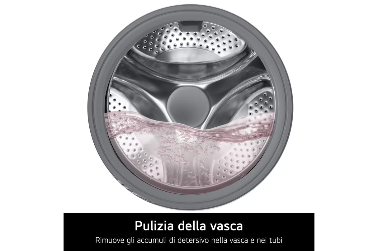 Lavatrice LG F4NA10S8NWK Slim Classe A Capacità 8 Kg Centrifuga 1400 Giri