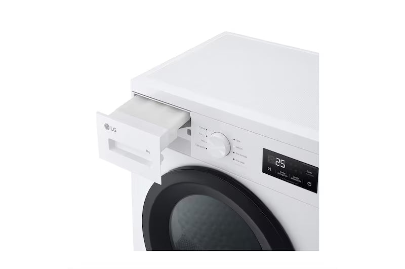 Asciugatrice LG RNA1008NWK 8 kg Pompa di Calore Classe A++ Bianco