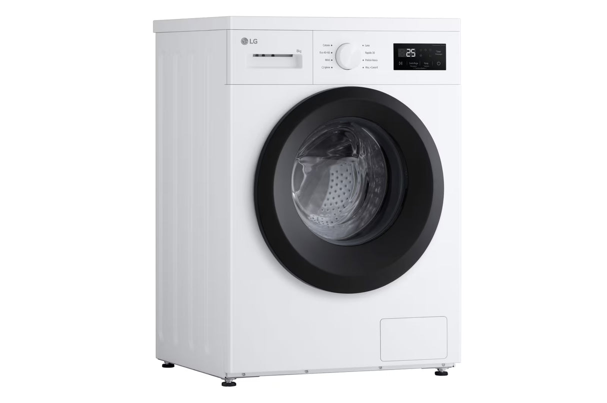 Lavatrice LG F4NA10S8NWK Slim Classe A Capacità 8 Kg Centrifuga 1400 Giri
